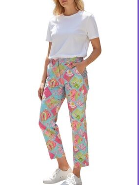 Lilly Pulitzer Floral Print Design Pants